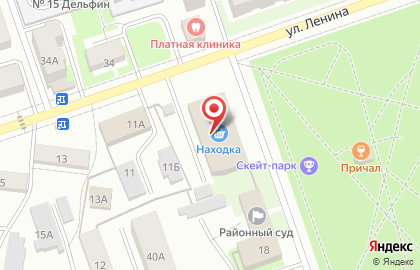 База оптовых цен Находка на улице Ленина на карте