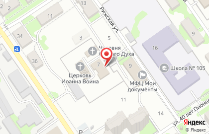 Воскресная школа, Приход во имя Святого мученика Иоанна Воина на карте