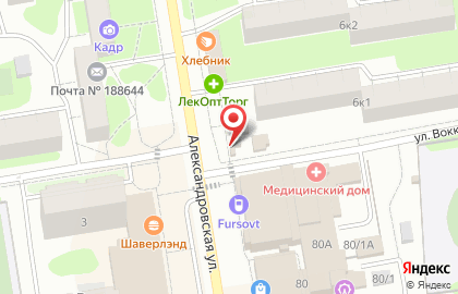 Киоск по продаже печатной продукции Полюс в Санкт-Петербурге на карте