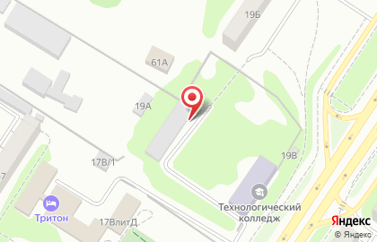 Омский технологический колледж на 21-ой Амурской улице на карте
