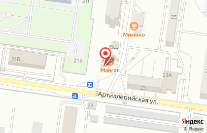 Фирменный магазин МК Поречье на Артиллерийской улице на карте