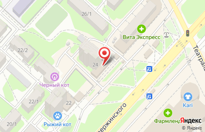 Магазин обуви Юничел на проспекте Дзержинского на карте