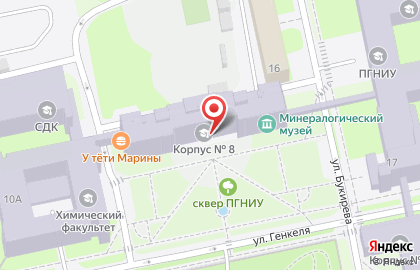 ПГНИУ, Пермский государственный национальный исследовательский университет на карте