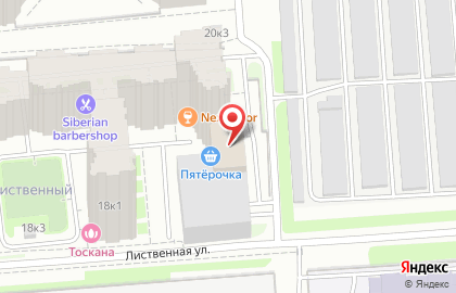 Магазин пиротехники Мегапир на Лиственной улице на карте