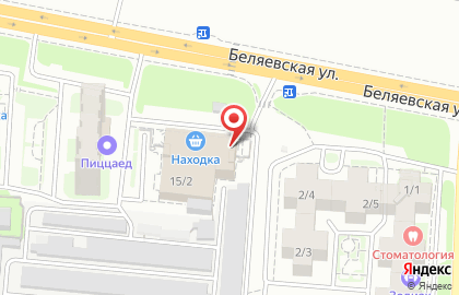 Магазин мебели Большой Мебельный Базар на Беляевской улице на карте