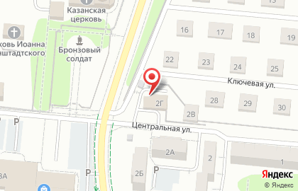 Автомойка Южная на Центральной улице на карте