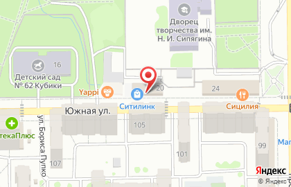 Электронный дискаунтер Ситилинк в Новороссийске на карте
