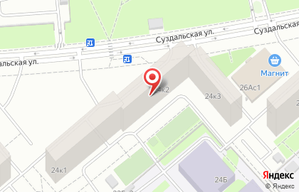 Центр творчества, досуга и спорта Родник на Суздальской улице, 24 к 2 на карте