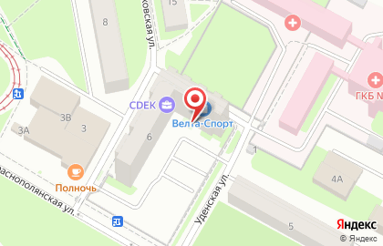 Салон-парикмахерская Ника на Серпуховской улице на карте