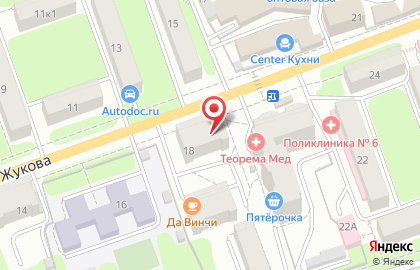 Транспортно-экспедиционная компания Глобал Логистик на улице Маршала Жукова на карте