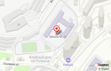 Средняя общеобразовательная школа №39 г. Владивостока на карте