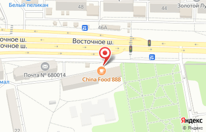 Киоск по продаже хлебобулочных изделий в Железнодорожном районе на карте