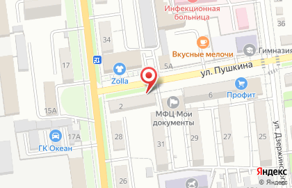 Продуктовый магазин во Владивостоке на карте
