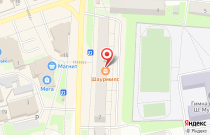 Магнит Маркет в Янауле на карте
