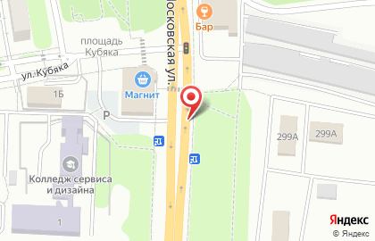 Пресс-маркет Союзпечать на Московской улице, 299а киоск на карте