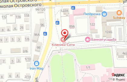 Диагностический центр Клиника-сити на улице Николая Островского на карте