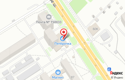 Супермаркет Пятёрочка в Дзержинском районе на карте