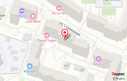 Медицинская лаборатория Гемотест на улице Строителей на карте
