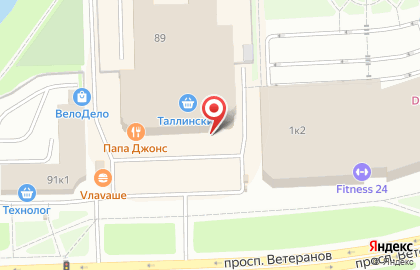 Сервисный центр Микросервис на проспекте Ветеранов на карте