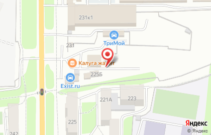 Автостоянка в Калуге на карте