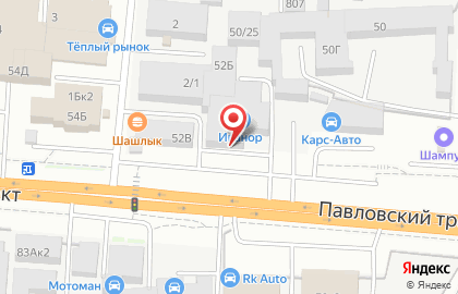 Торгово-сервисный центр Вианор в Железнодорожном районе на карте