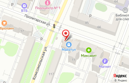 Салон посуды на Пролетарской улице на карте
