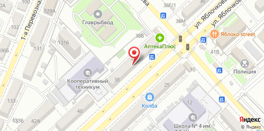 Автошкола Зеленая Волна на улице Яблочкова на карте
