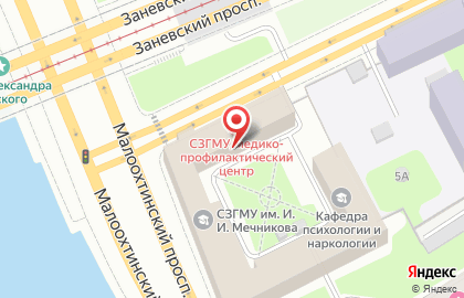 Учебно-клинический центр остеопатии СЗГМУ им. И.И. Мечникова на карте
