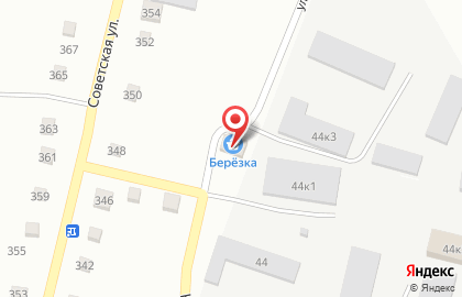 Продовольственный магазин Березка в Круглом переулке на карте