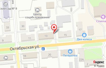 Магазин автотоваров Autostore на Октябрьской улице на карте