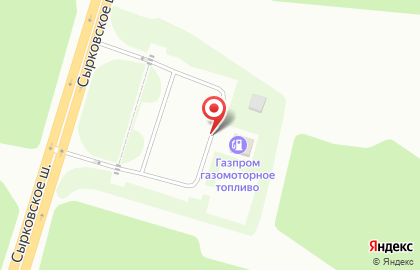 Сеть АГНКС Газпром на Сырковском шоссе на карте