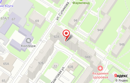 Многопрофильный медицинский центр Дельфин на улице Сулимова на карте