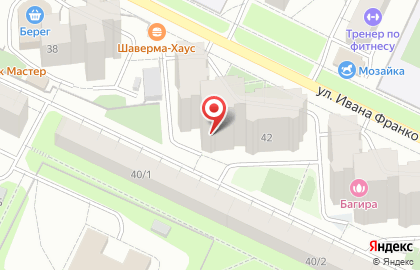 Практическая магия, Мотовилихинский район на улице Ивана Франко на карте