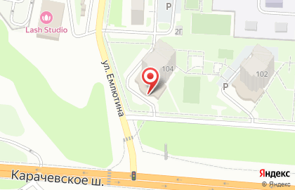 Строящиеся объекты, ОАО Орелстрой на Карачевском шоссе на карте