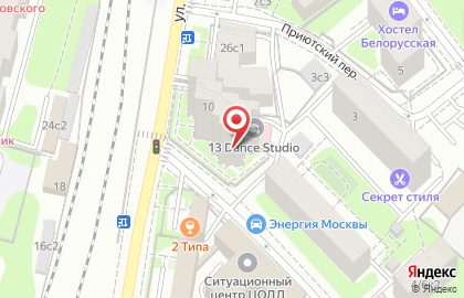 Школа современного танца X-Dance на метро Белорусская на карте
