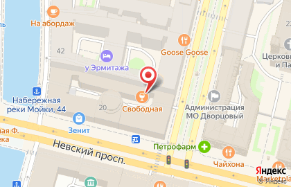 Сеть лаундж-баров Poltavskaya7 GROUP на карте