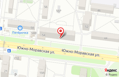 Аптека Здоровые Люди на Южно-Моравской улице, 54 на карте