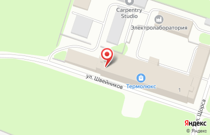 Фабрика натяжных потолков и дверей Гамма на улице Швейников на карте