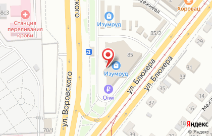 Продуктовая лавка на улице Воровского на карте