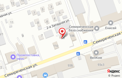 Компания Ю-три центр на Семиреченской улице на карте