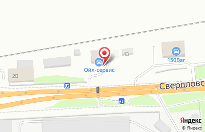 Станция технического обслуживания автомобилей Ойл-сервис на Свердловской улице на карте
