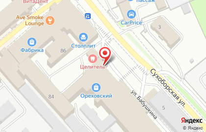 Агентство недвижимости Империя на улице Бабушкина на карте