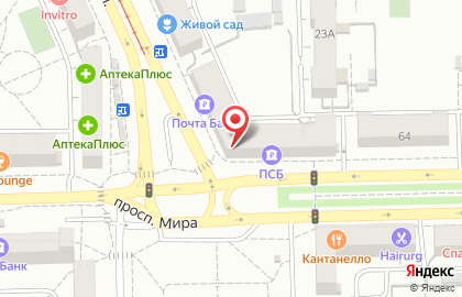 Банкомат Запсибкомбанк в Советском округе на карте
