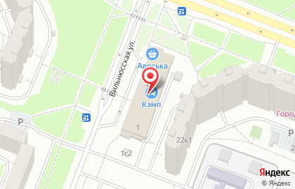 Магазин автотоваров Кэмп на метро Ясенево на карте