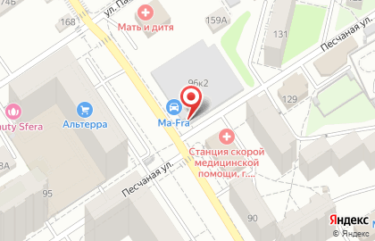 Мастерская по ремонту обуви и изготовлению ключей в Барнауле на карте