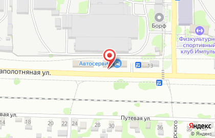 Автокомплекс на Заполотняной улице на карте