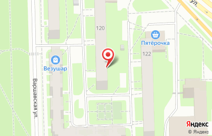 Вюрт Северо-Запад на Варшавской улице на карте