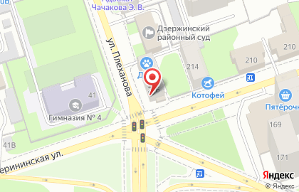 Юридическая компания Правовая Позиция в Дзержинском районе на карте
