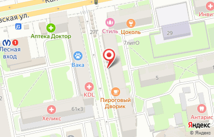 Медицинская лаборатория Гемотест на Парголовской улице на карте