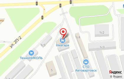 Автомойка Ниагара в Ханты-Мансийске на карте